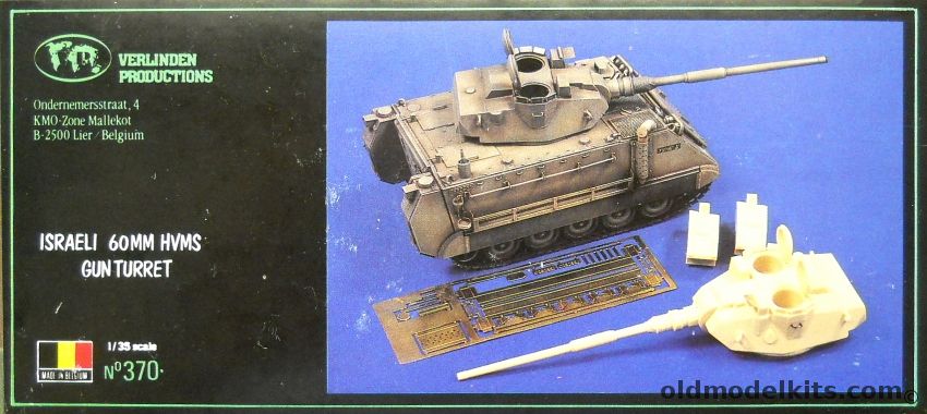 Verlinden 1/35 Israeli 60mm HVMS Gun Turret, 370 plastic model kit