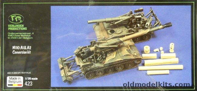 Verlinden 1/35 M110 A1 And A2 Conversion Kit, 423 plastic model kit