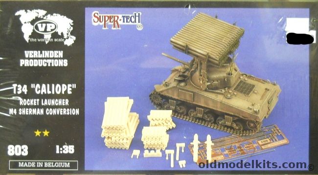 Verlinden 1/35 T34 Calliope Rocket Launcher M4 Sherman Conversion, 803 plastic model kit