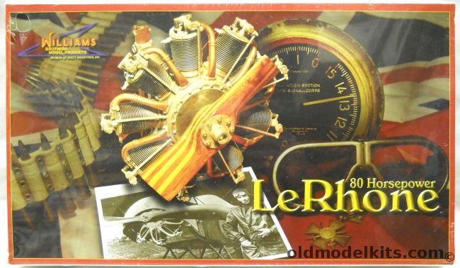 Williams Brothers 1/6 Le Rhone Rotary Aircraft Engine, 0040 plastic model kit