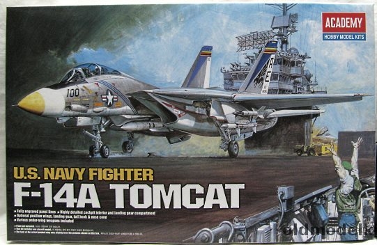 Academy 1/48 Grumman F-14A Tomcat + Verlinden Ejection Seats - VF-143 USS America, 1659 plastic model kit