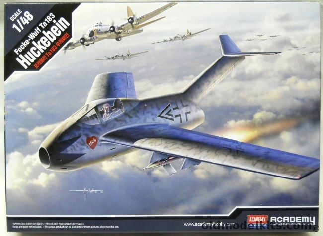 Academy 1/48 Focke-Wulf Ta-183 Huckebein, 12327 plastic model kit