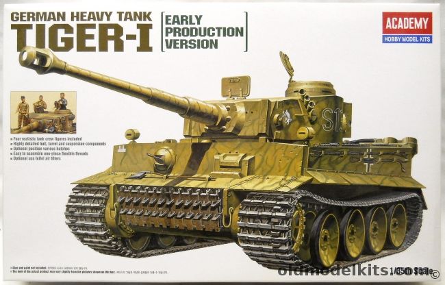 Academy 1/35 Tiger I - Early Production Version, 13264 plastic model kit