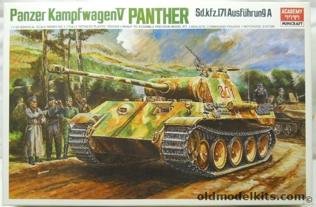 Academy 1/25 Panzer Kampfwagen V Panther - Sd.Kfz.171 Ausf. A - (Possibly ex  Bandai Or Tamiya), 1338 plastic model kit