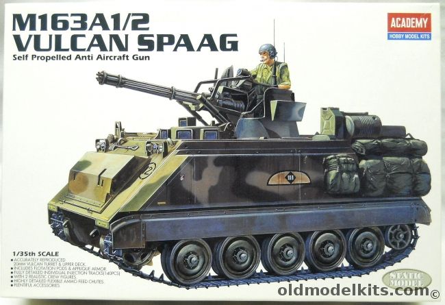 Academy 1/35 M163A1 Vulcan SPAAG - Air Defense Gun, 1360 plastic model kit