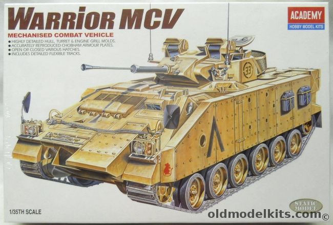 Academy 1/35 Warrior MCV - Mechanized Combat Vehicle, 1365 plastic model kit