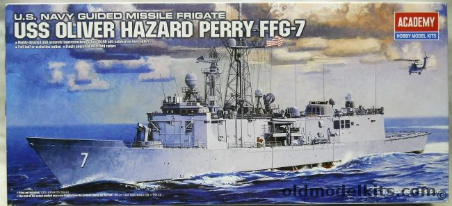 Academy 1/350 USS Oliver Hazard Perry FFG7, 14102 plastic model kit