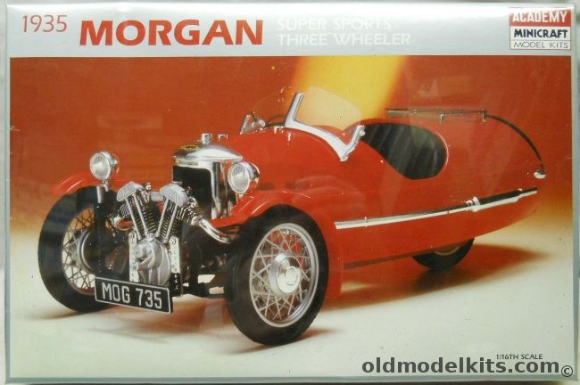 Minicraft 1/16 1935 Morgan Super Sports Three Wheeler - 'The Mog' 'Moggie', 1513 plastic model kit