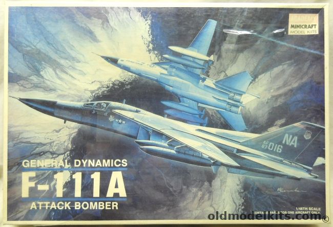 Academy 1/48 F-111A Attack Bomber, 1647 plastic model kit