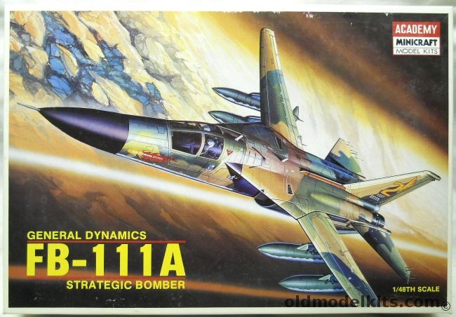 Academy 1/48 FB-111A Strategic Bomber -  (F111), 1648 plastic model kit