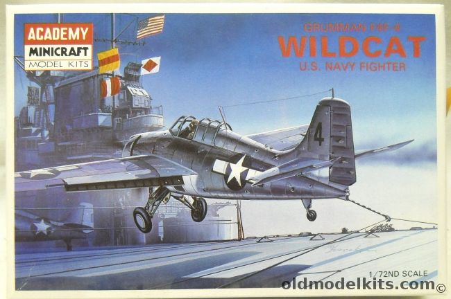 Academy 1/72 TWO Grumman F4F-4 Wildcat - (F4F4), 1650 plastic model kit