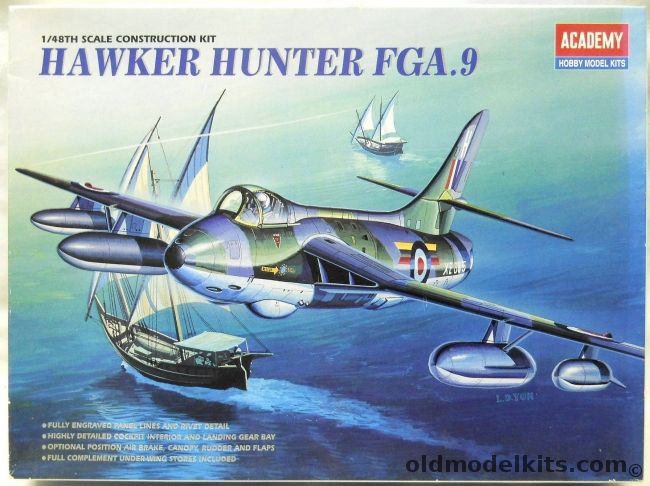 Academy 1/48 Hawker Hunter FGA9 - RAF No. 8 Squadron 1961 / Kuwait Air Force FGA57 1966 /, 2169 plastic model kit