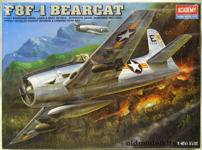 Academy 1/48 F8F-1 Bearcat - (F8F 1), 2186 plastic model kit