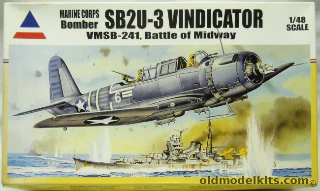 Accurate Miniatures 1/48 SB2U-3 Vindicator - VMSB-241 Battle of Midway, 480202 plastic model kit