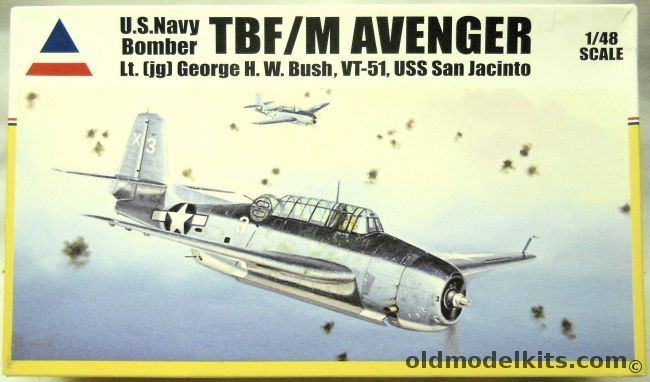 Accurate Miniatures 1/48 Grumman TBF /M Avenger Lt. (jg) George H.W. Bush VT-51 USS San Jacinto - (TBFM), 480120 plastic model kit