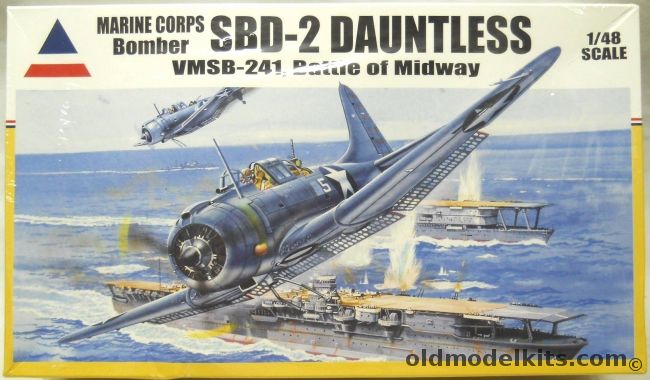 Accurate Miniatures 1/48 Douglas SBD-2 Dauntless - Battle of Midway VMSB-241, 480310 plastic model kit