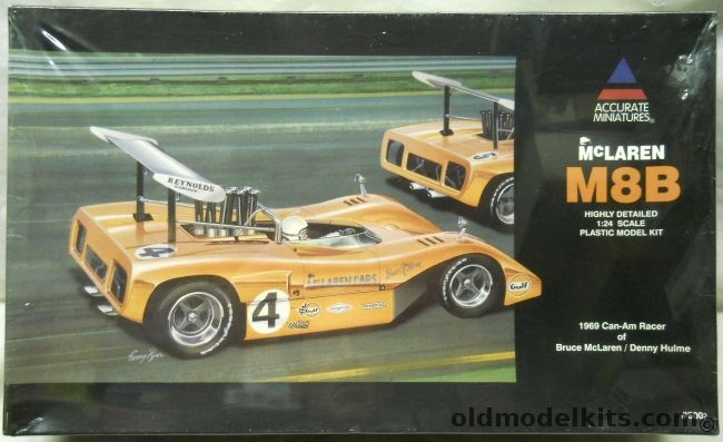 Accurate Miniatures 1/24 1969 McLaren M8B Can-Am Racer of Bruce McLaren / Deanny Hulme, 5002 plastic model kit