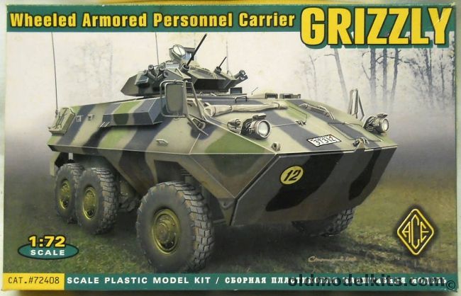 Ace 1/72 Grizzly Wheeled Armored Personnel Carrier - APC, 72408 plastic model kit