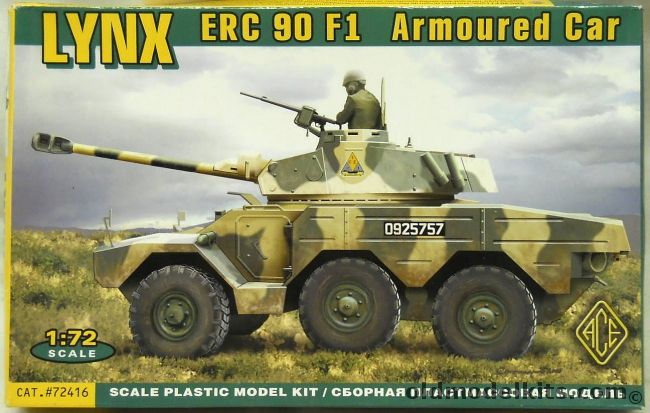 Ace 1/72 Lynx ERC 90 F1 Armoured Car, 72416 plastic model kit