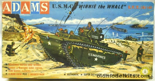 Adams 1/40 USMC Winnie the Whale LVT(A)(4), K157-149 plastic model kit