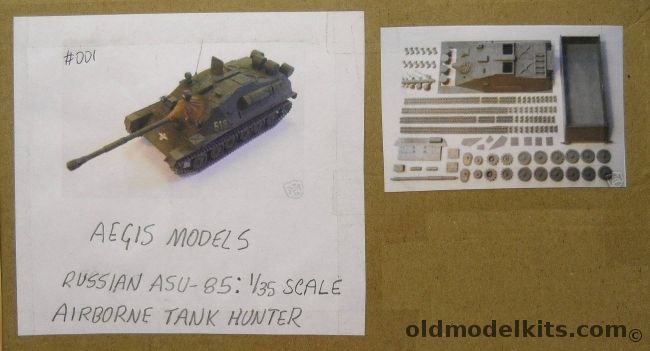 Aegis 1/35 ASU-85 Airborne Tank Destroyer - With 85mm Gun - ASU Is Aviadesantnaya Samokhodnaya Ustanovka Or Airportable Self-Propelled Gun plastic model kit