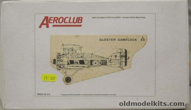 Aeroclub 1/48 Gloster Gamecock plastic model kit