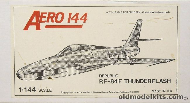 Aeroclub 1/144 Republic RF-84F Thunderflash - Belgium or USAF, K602 plastic model kit