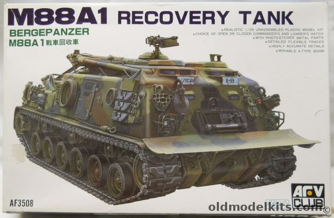 AFV Club 1/35 M88A1 Recovery Tank Bergepanzer - US Army / ROC Republic Of China Army / US Marines / Germany, AF3508 plastic model kit