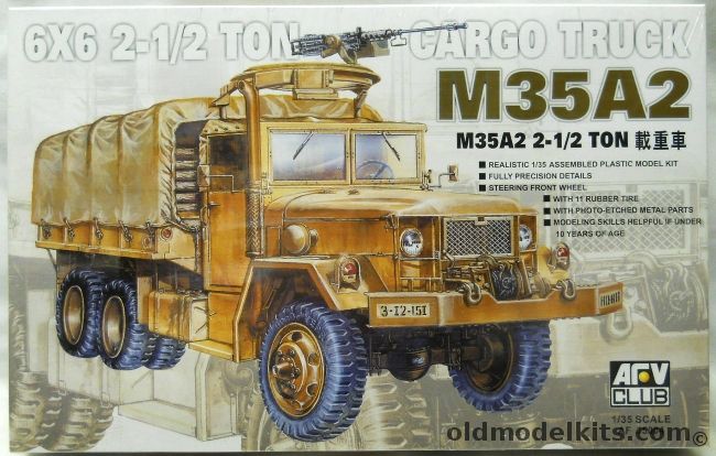 AFV Club 1/35 M35A2  2 1/2 Ton Cargo Truck, AF35004 plastic model kit