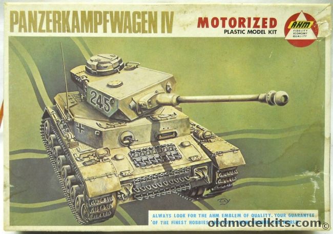 AHM 1/50 PanzerKampfwagen IV Motorized - Panzer IV - (ex Crown), MK 903 plastic model kit
