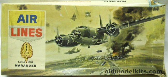 Air Lines 1/72 Marauder II - RAF B-26C (ex Frog), 12902 plastic model kit