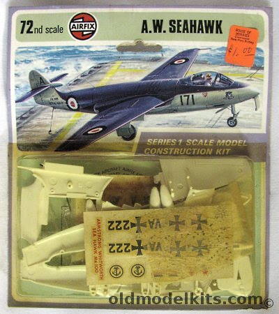 Airfix 1/72 A.W. Seahawk - T4 Blister Pack, 01025-2 plastic model kit