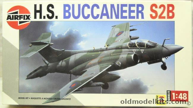 Airfix 1/48 HS Buccaneer S2B - RAF Lossiemouth Gulf Detachment-Desert Storm Bahrain 1991 / No 12 Sq Lossiemouth 1998 / No 208 Sq, 08100 plastic model kit