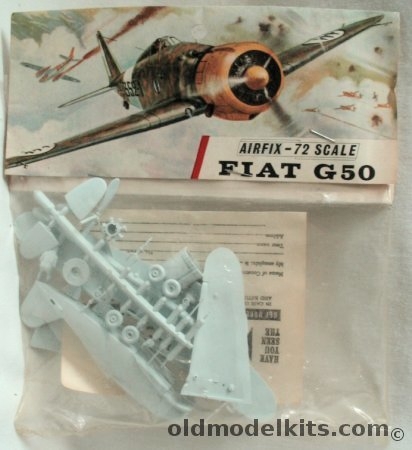 Airfix 1/72 Fiat G-50 - Freccia - Type Three Bagged, 126 plastic model kit