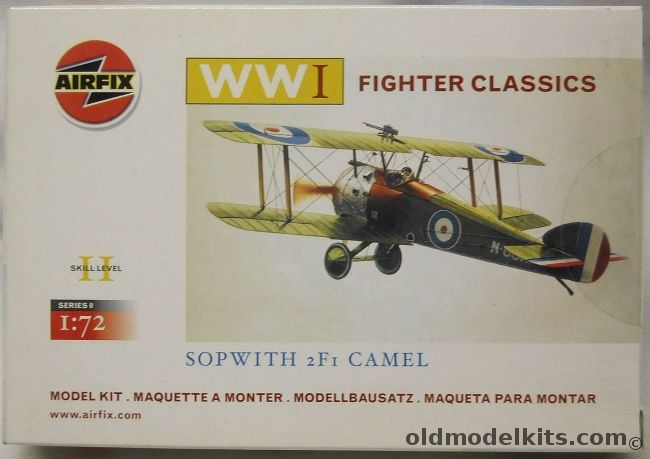 Airfix 1/72 Sopwith 2F1 Camel - (Sopwith Camel), 00075 plastic model kit