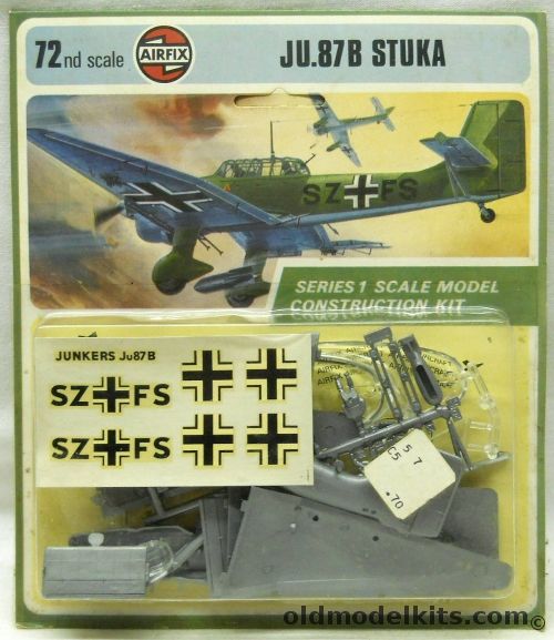 Airfix 1/72 Junkers Ju-87B Stuka - Luftwaffe 1940 - Blister Pack, 01011-3 plastic model kit
