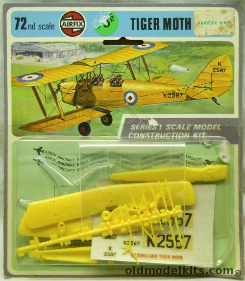 Airfix 1/72 DH-82a Tiger Moth - Blister Pack, 01015-5 plastic model kit