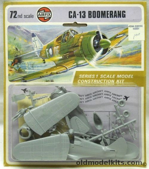 Airfix 1/72 CA-13 Boomerang - Australian Fighter - Blister Issue, 01041-4 plastic model kit