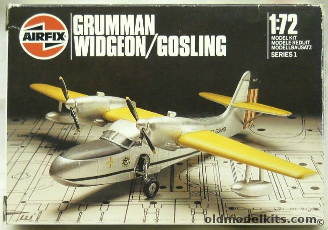Airfix 1/72 Grumman J4F Widgeon / Gosling - Royal Navy West Indies 1943-44 /  US Coast Guard Hi-Vis Yellow Wing 1941, 01073 plastic model kit