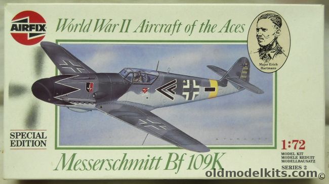 Airfix 1/72 Messerschmitt Bf-109K - Special Edition Major Erich Hartmann - JG52 9th Staffel, 02092 plastic model kit