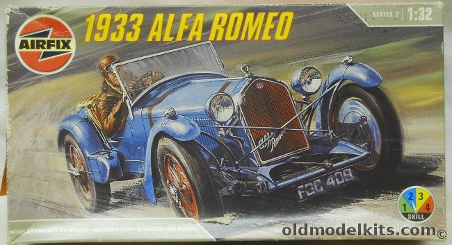 Airfix 1/32 1933 Alfa Romeo - 2300cc 8C, 02441 plastic model kit