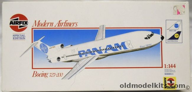 Airfix 1/144 Boeing 727-200 - Pan Am or Lufthansa - 727 Long Fuselage, 03183 plastic model kit