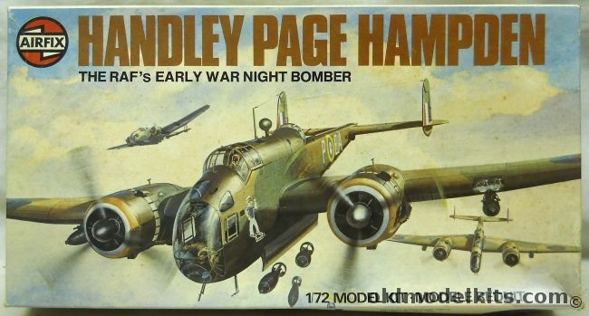 Airfix 1/72 Handley Page Hampden B. Mk. I, 04011-2 plastic model kit