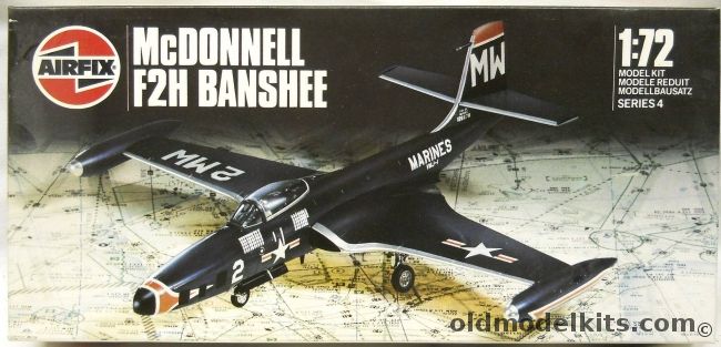 Airfix 1/72 McDonnell F2H-2P or F2H-2 Banshee - VMJ-1 or VF-172, 04023 plastic model kit