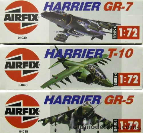 Airfix 1/72 Harrier GR-7 / Harrier T-10 / Harrier GR-5, 04039 plastic model kit