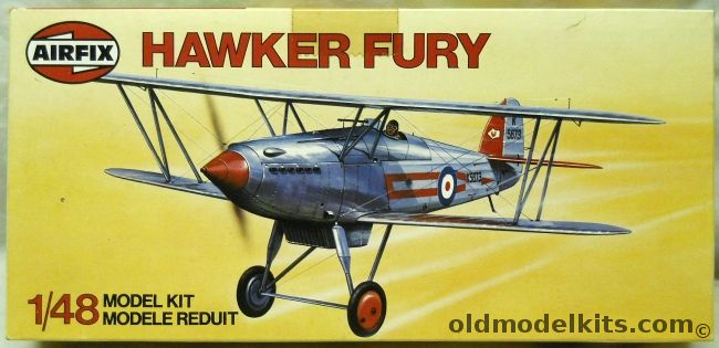 Airfix 1/48 Hawker Fury - RAF 43rd Sqd / RAF 1st Sqd, 04103 plastic model kit