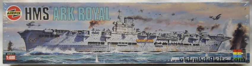Airfix 1/600 HMS Ark Royal Aircraft Carrier - T4 Issue, 04208 plastic model kit