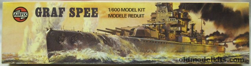 Airfix 1/600 Graf Spee Pocket Battleship - T4 Issue, 04211-0 plastic model kit