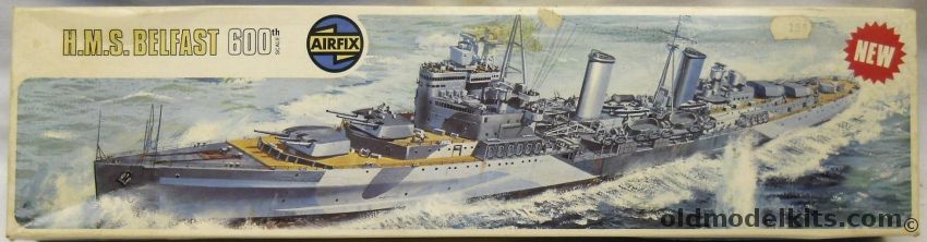 Airfix 1/600 HMS Belfast Heavy Cruiser, 04212-3 plastic model kit