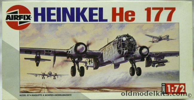 Airfix 1/72 Heinkel He-177 A-5 Grief - With Hs293 Guided Missile, 05009 plastic model kit